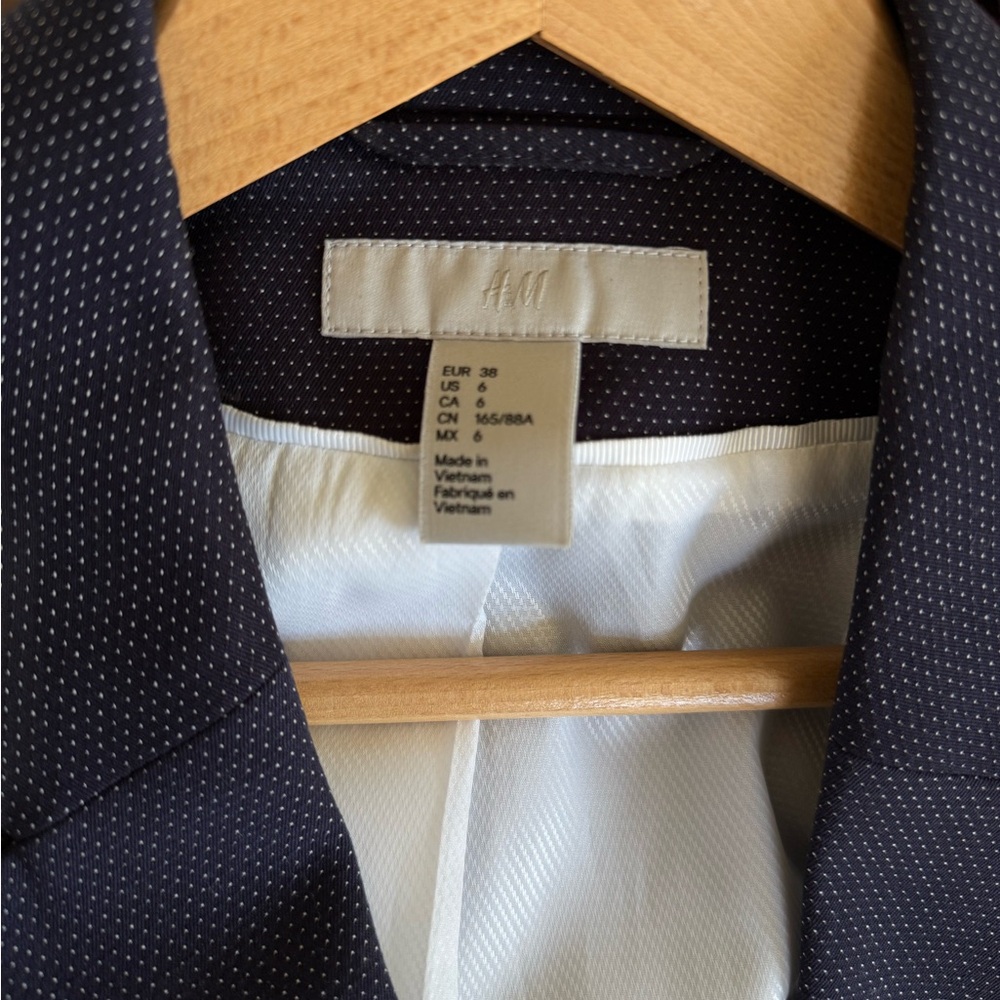 H&M Blue Blazer Suit Jacket - Picture 6 of 6
